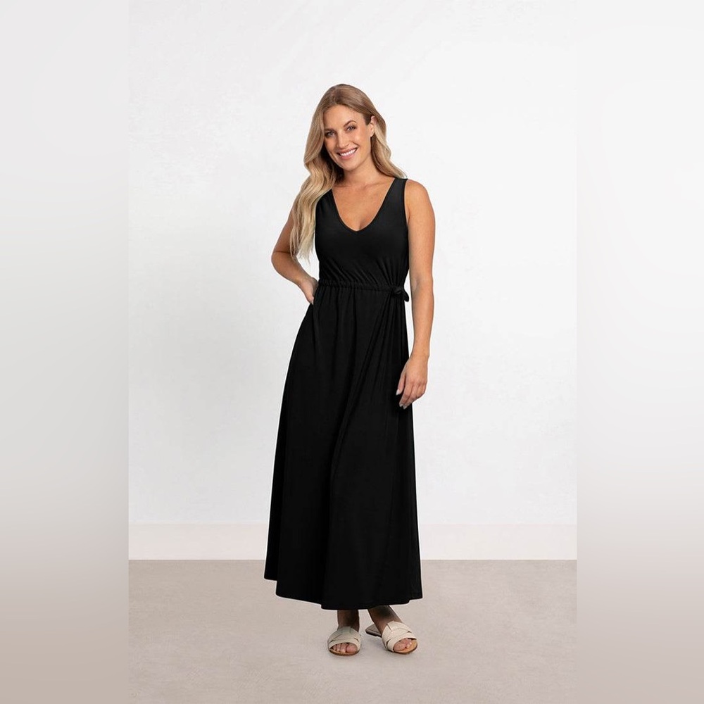 Sympli Reversible Tie Dress Black size 8
